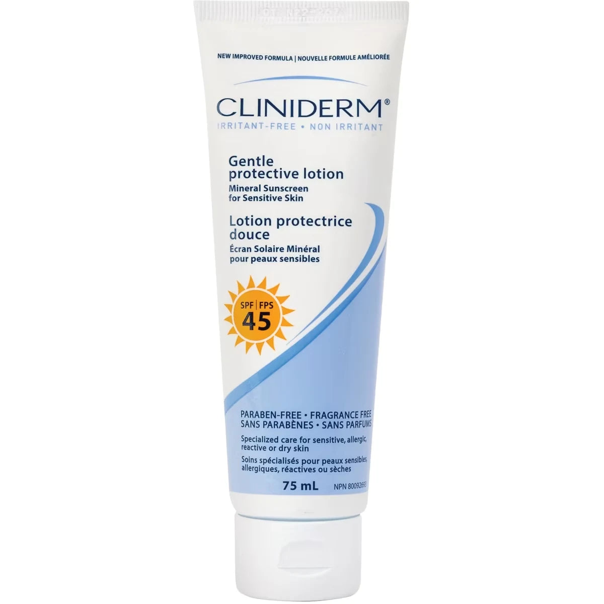 Cliniderm Gentle Protective Sunscreen Mineral Spf front package