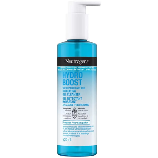 Neutrogena Hydro Boost Hydrating Cleansing Gel Fragrance Free front package