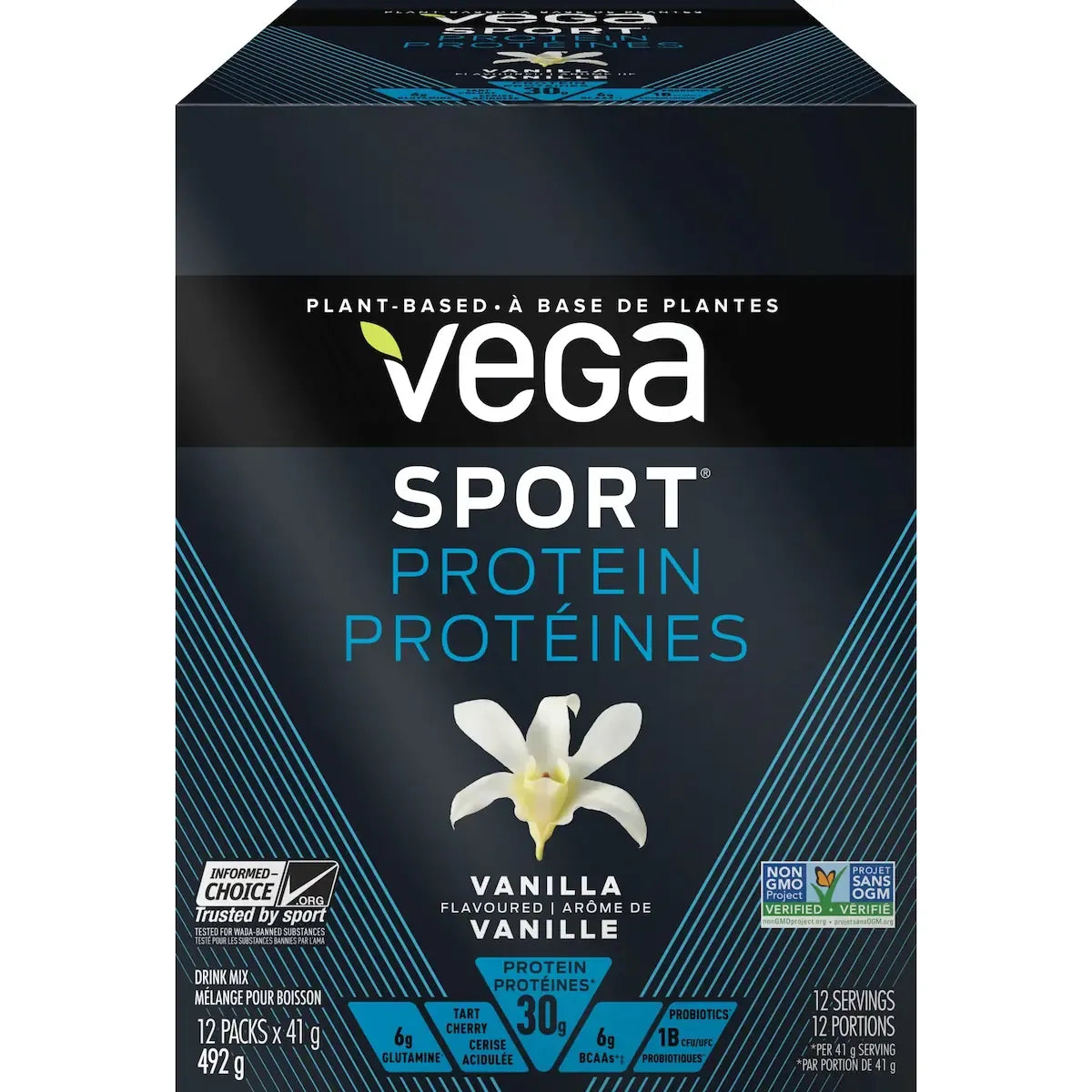 Vega sport protein box 12 single packs product image
