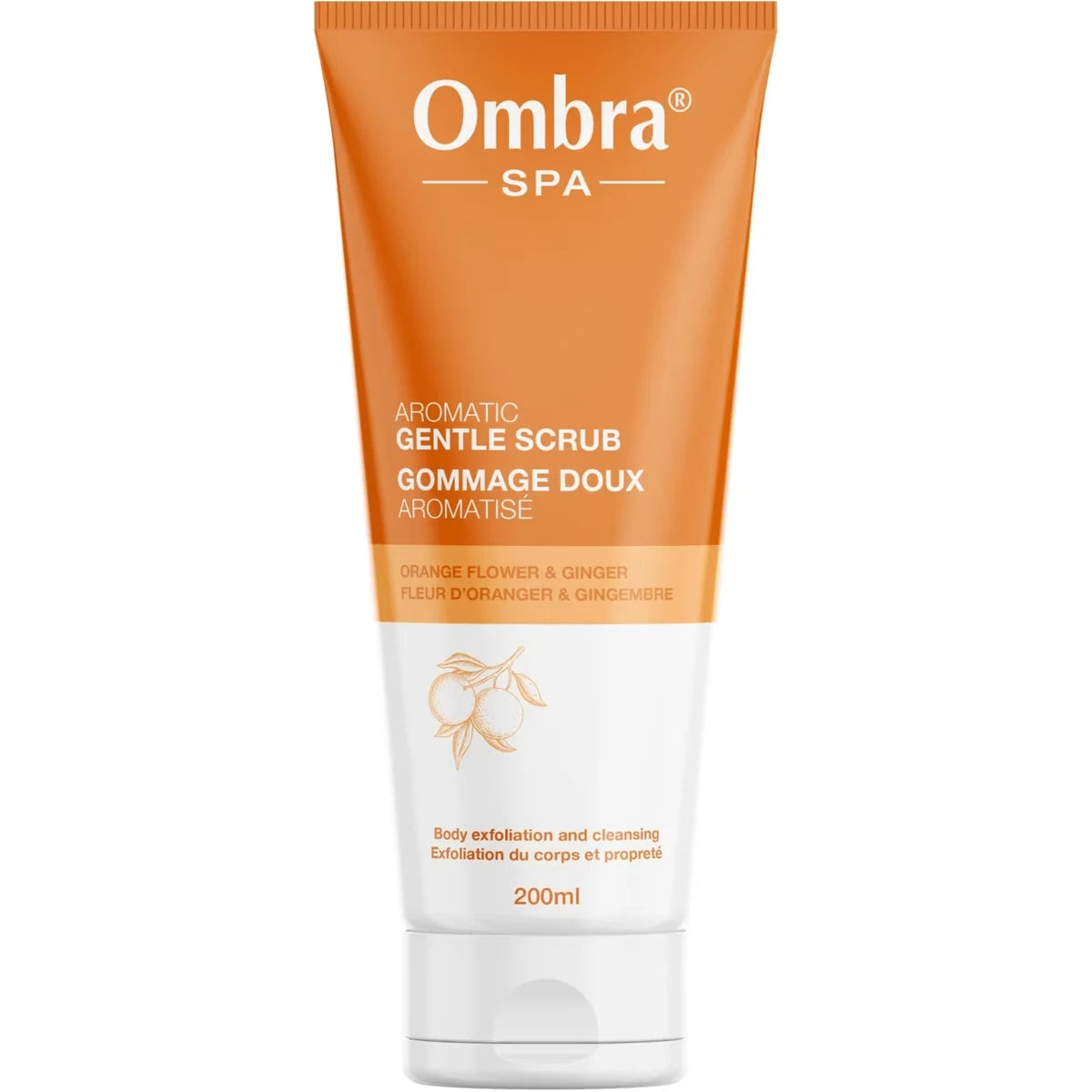 Ombra Aromatic Gentle Scrub Orange Flower & Ginger front package