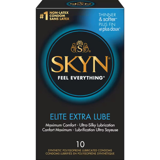 Skyn Elite Extra Lube 10 Count Natural Latex Free Lubricated Condoms view 2