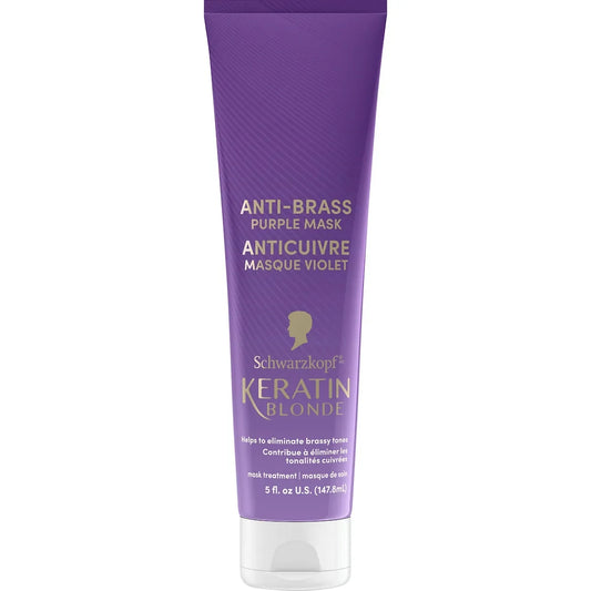 Schwarzkopf Keratin Blonde Anti Brass Purple Mask, 1 Application front package