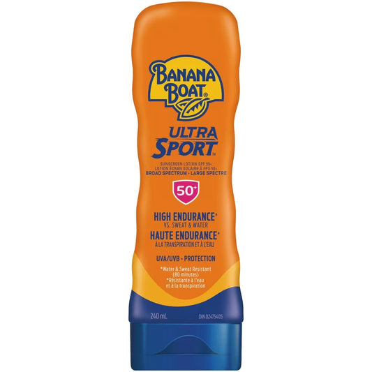 Banana Boat Ultra SportTM Sunscreen Lotion Spf 50+ front package