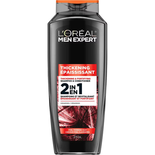L'Oréal Paris Men Expert Thickening 2-in-1 Shampoo, 375ml front package