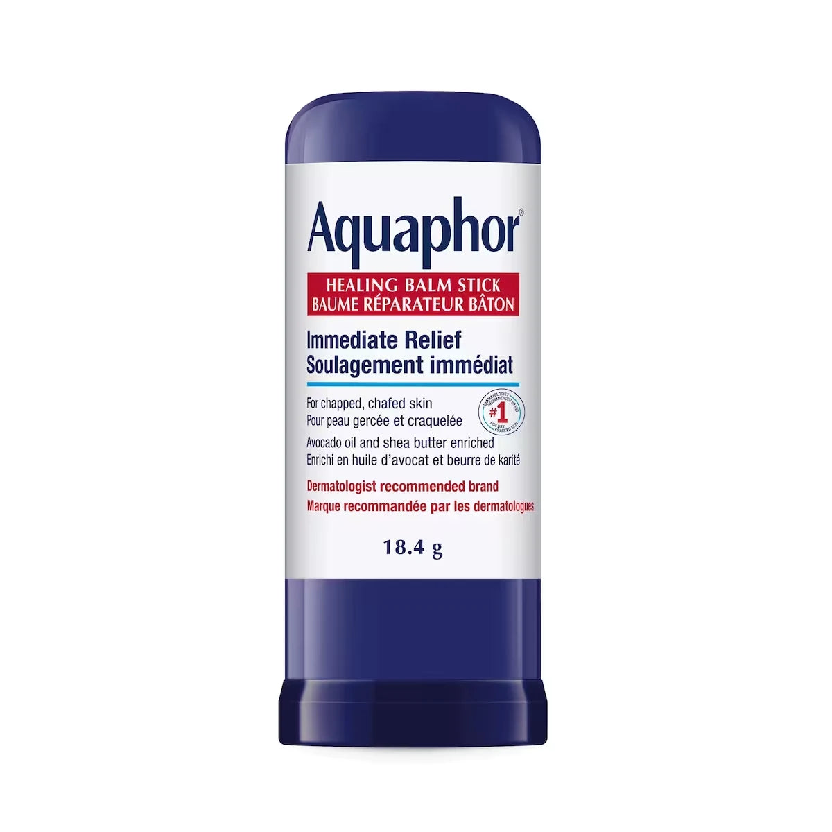 Aquaphor Healing Balm Stick for Chapped, Chafed Skin with Avocado Oil and Shea Butter product package