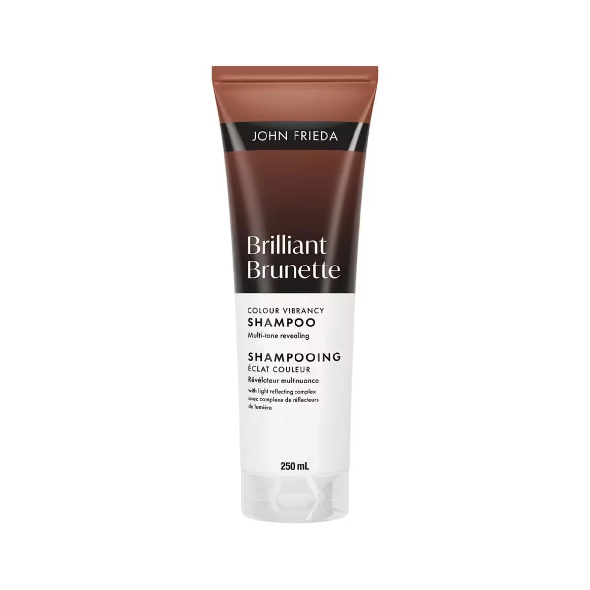 John Frieda Brilliant Brunette Colour Vibrancy Shampoo front package
