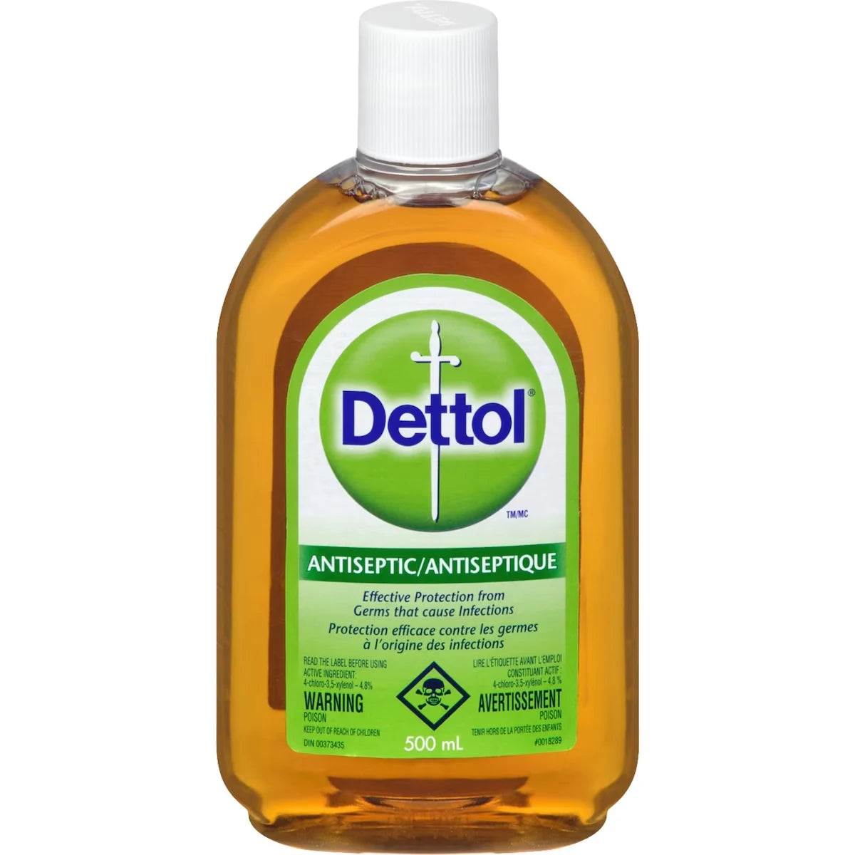 Dettol Antiseptic Liquid, 500 Ml front package