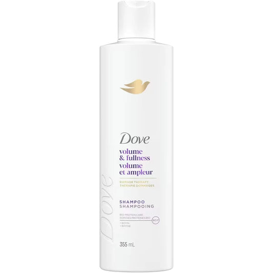 Dove Volume And Fullness Shampoo for Flat Hair, with Liquid Bio-Protein Care 355 ML front package