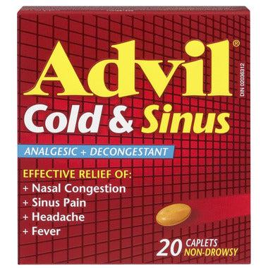 Advil cold and sinus 20 caplets