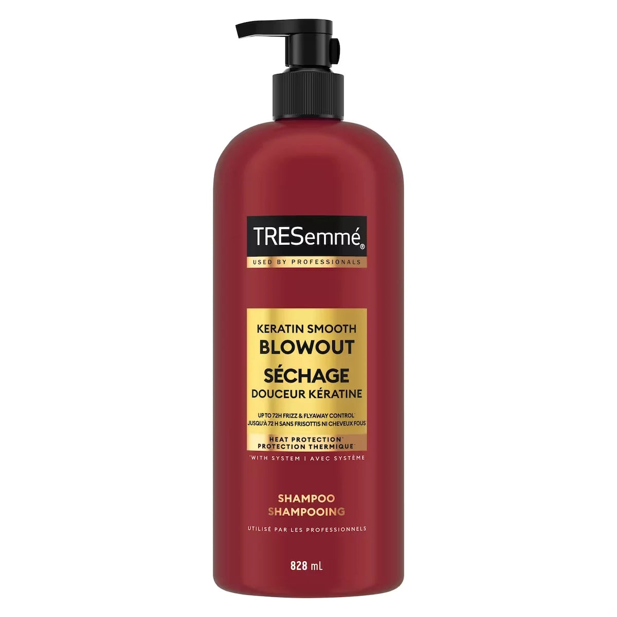 TRESemmé Keratin Smooth Shampoo for frizzy hair Lamellar Discipline formulated with Pro Style TechnologyTM front package