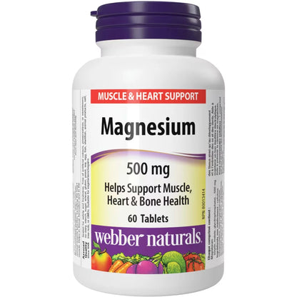 Webber Magnesium Enhanced Absorption 500 mg front package