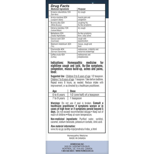 Homeocan Kids 0-9 Night Syrup product detail