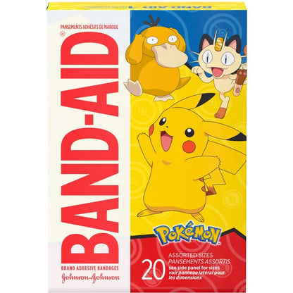 Band-Aid Adhesive Bandages for Kids, Pokémon front package