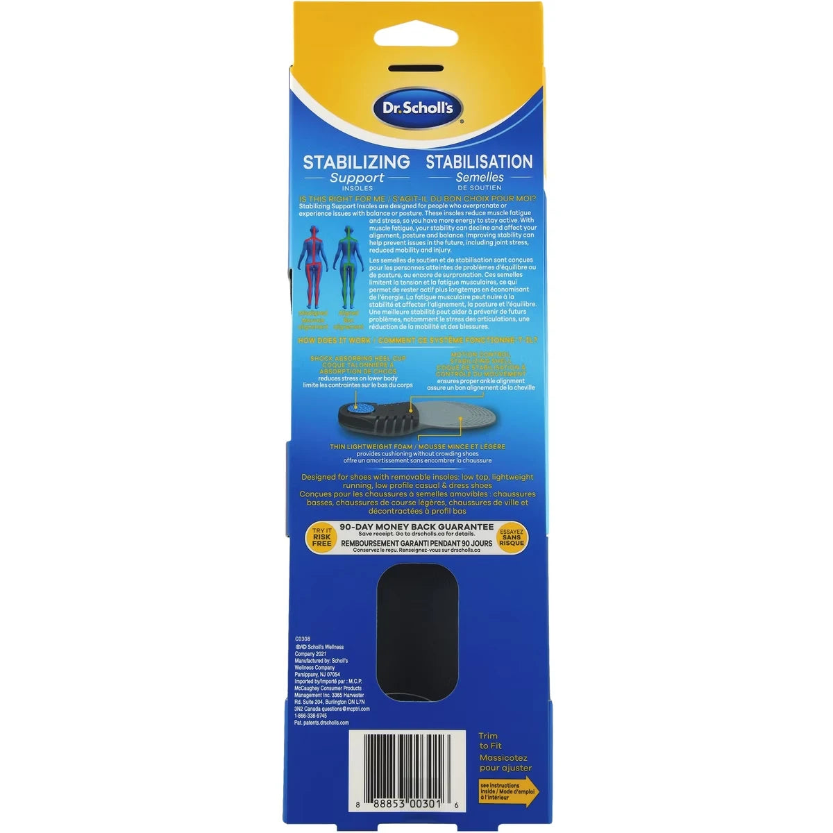 Dr. Scholl's Stability Support Insoles, Women, Size 6-10 product detail
