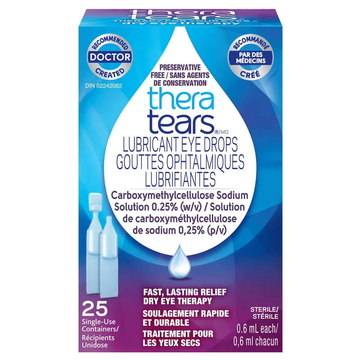 Thera Tears Lubricant Eye Drops Single use product image