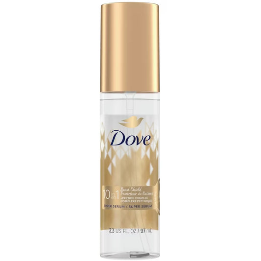 Dove 10-in-1 Bond Shield Super Serum for damaged hair with Bio Protein Care + peptides repairs visible signs of damage front package