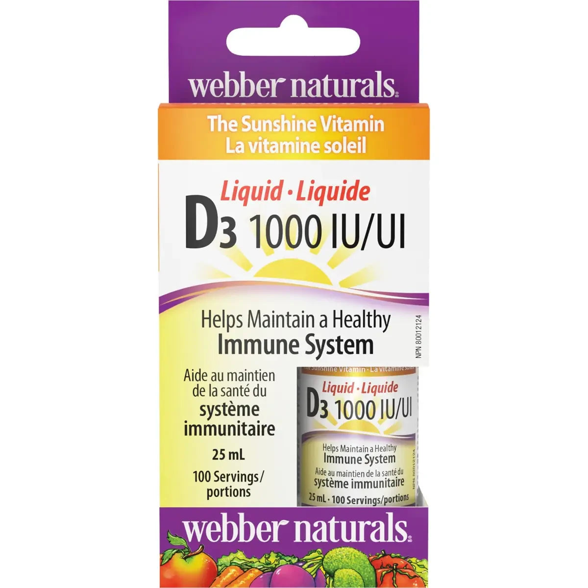 Webber Vitamin D3 I000 IU product image