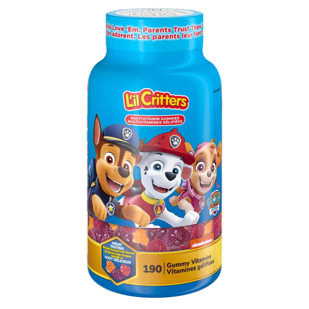 L'Il Critters Paw Patrol Multivitamin Gummies front package
