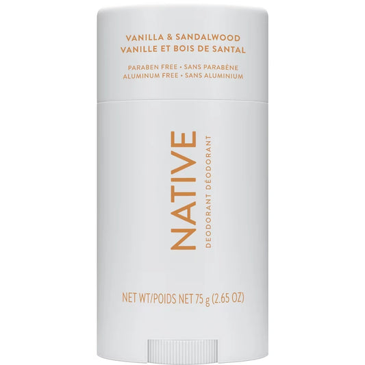 Native Vanilla & Sandalwood front package