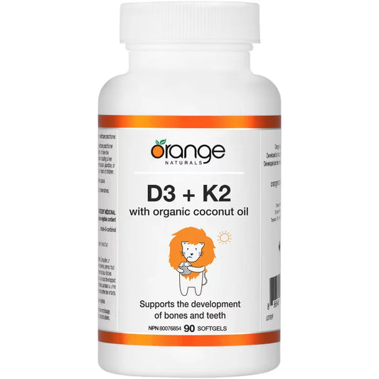 Orange Naturals D3 + K2 Softgels product image