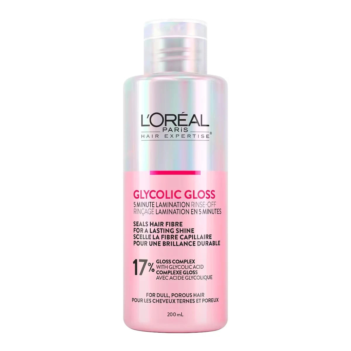 L'Oréal Paris Shine Lamination Hair Treatment, Glycolic Gloss 200 mL product image