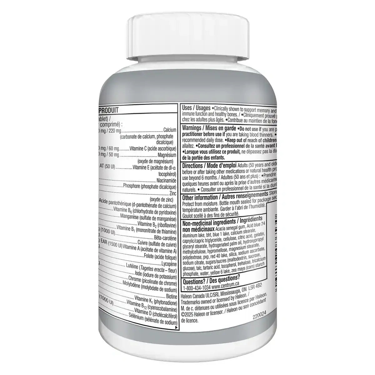 Centrum Adults 50 Plus, 250 Tablets product detail
