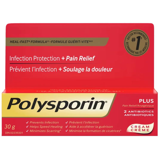 Polysporin Plus Pain Relief Cream, Antibiotic Cream product image