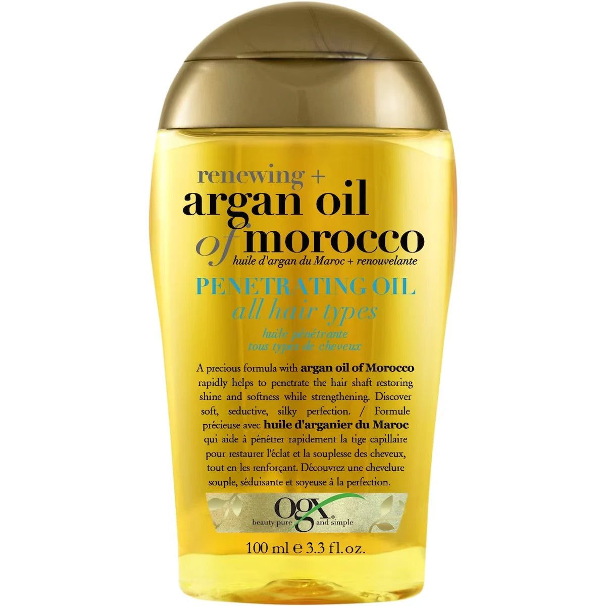 OGX Renewing + Argan Oil of Morocco Penetrating Oil front package
