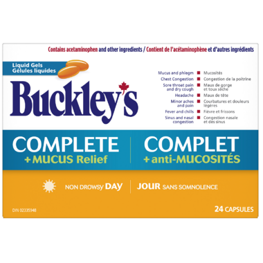 Buckley's Complete + Mucus relief daytime 24 capsules