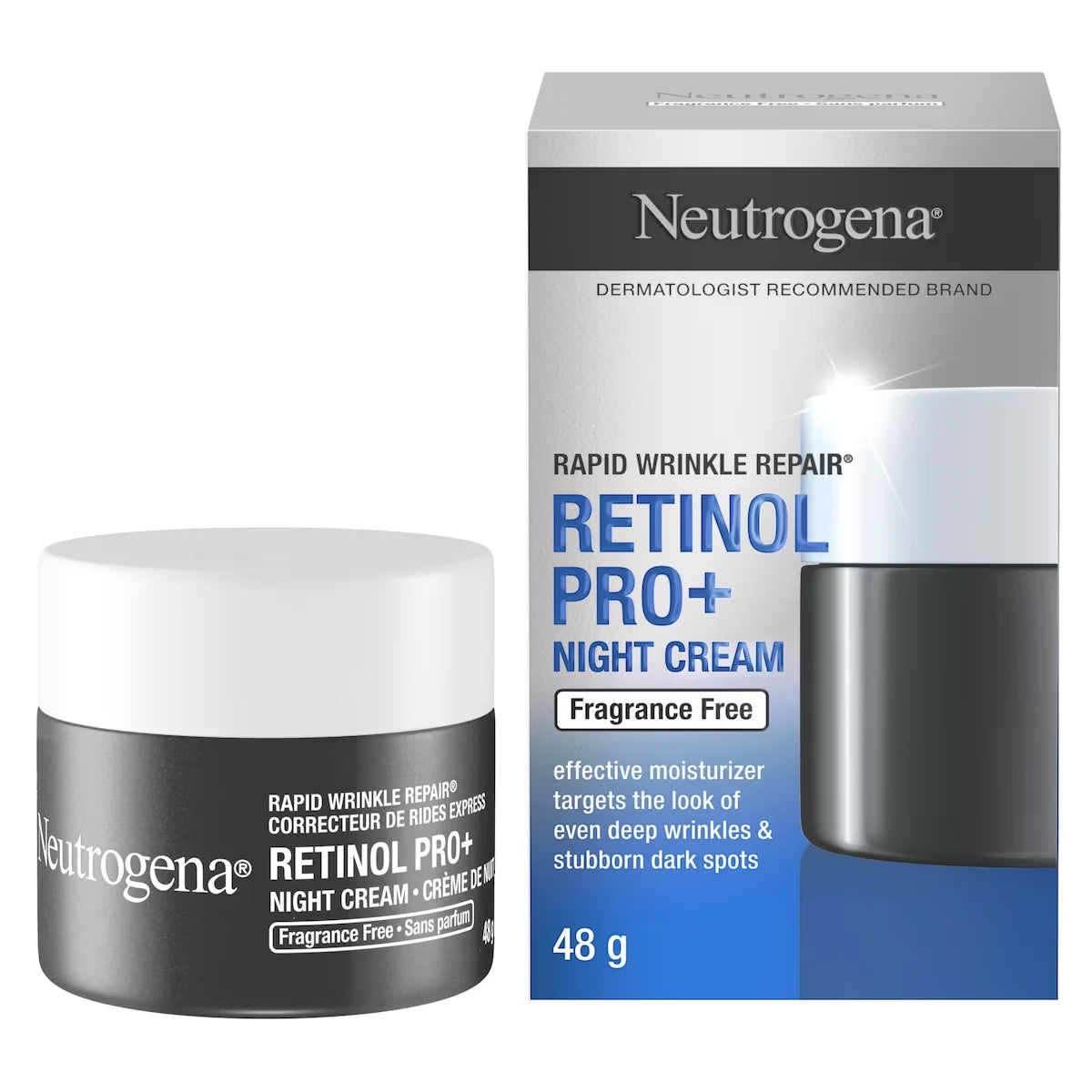 Neutrogena Rapid Wrinkle Repair 0.3% retinol Pro Night Cream product detail
