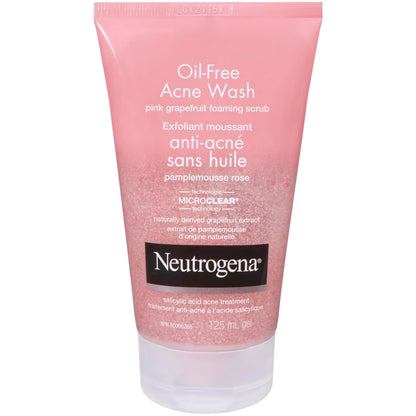 Neutrogena Oil-Free Acne Wash Pink Grapefruit Foaming Scrub view 2