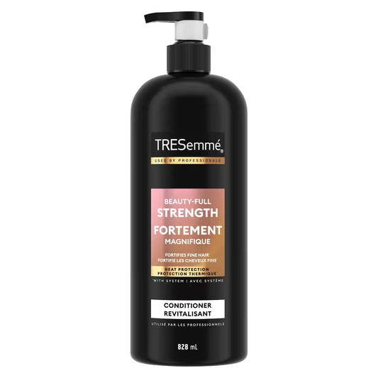 TRESemmé Beauty-Full Strength Conditioner for fine hair + Biotin & Fortimax formulated with Pro Style TechnologyTM front package