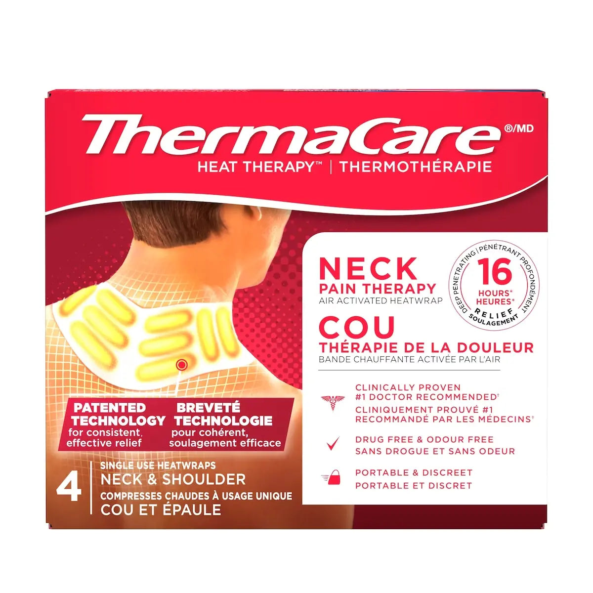 Thermacare Heatwrap Advanced Neck Pain Therapy front package