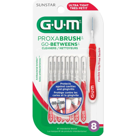 Gum Proxabrush Go-Betweens , Ultra Tight - 8Ct 8 count front package