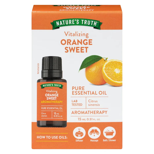 Nature's Truth Orange Essential Oil front package
