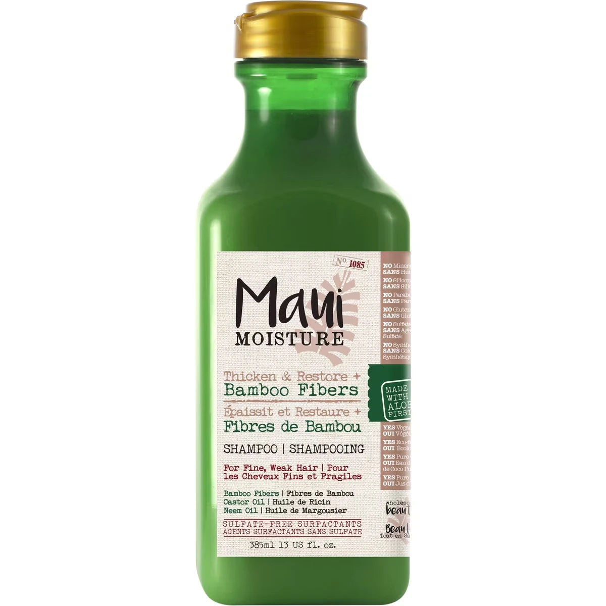 Maui Moisture Thicken & Restore + Bamboo Fiber Shampoo view 2