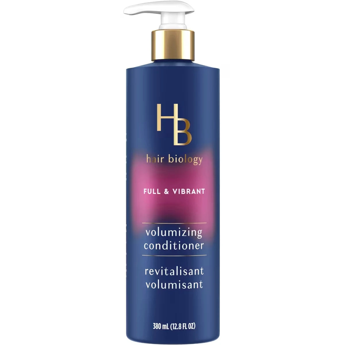 Hair Biology Volumizing Conditioner with Biotin – Full & Vibrant for fine or thin hair – 380mL front package