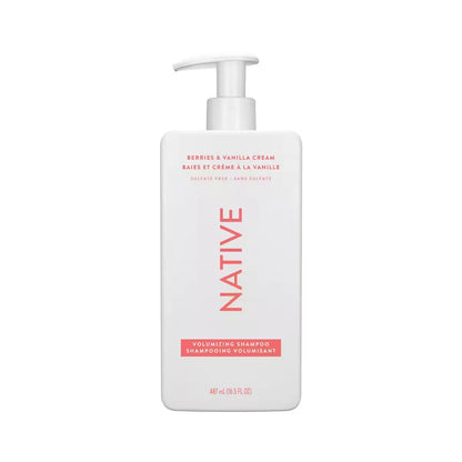 Native Berries & Vanilla Cream Volumizing Shampoo front package