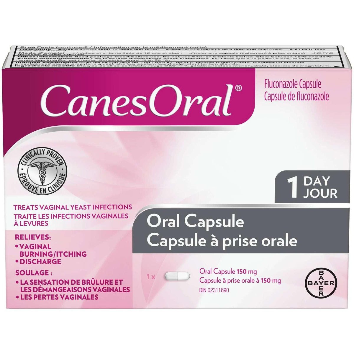Canesoral Yeast Infection Pill, Clinically Proven, 1 Dose
