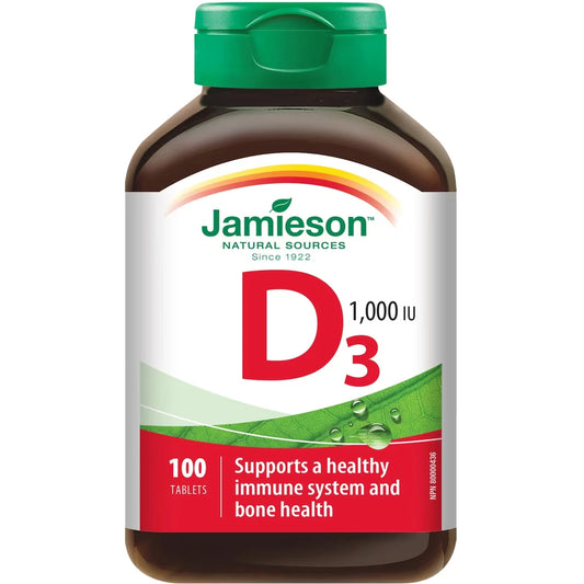 Jamieson Premium Vitamin D 1, 000 IU Tablets product image