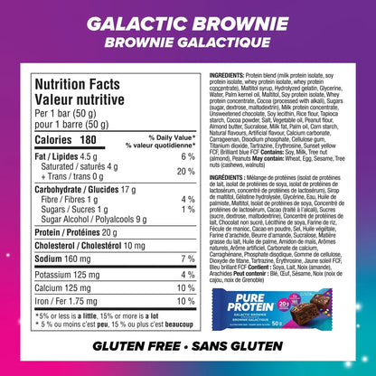 Pure Protein Galactic Brownie Bar 6 Bars x 50 g product detail