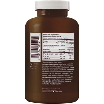 Nature's Way NutraSea+D Omega-3 Liquid Gels, Fresh Mint product detail