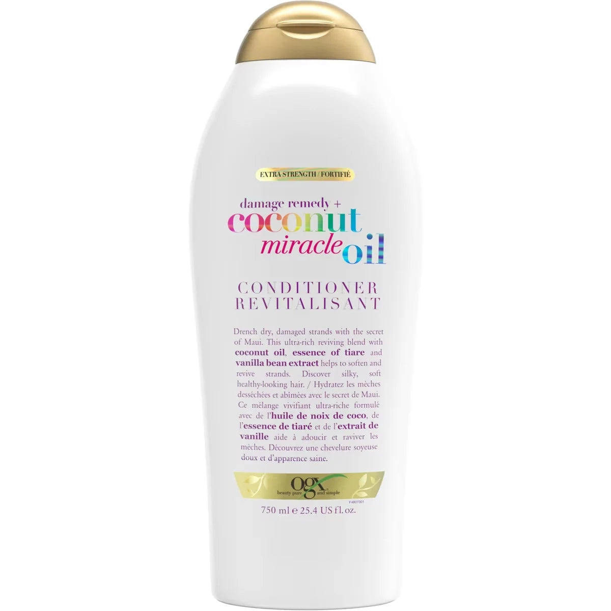 OGX Extra Strength Damage Remedy + Coconut Oil Conditioner front package