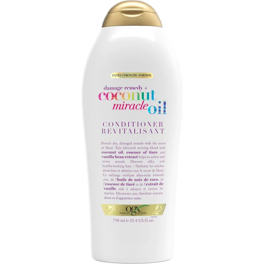 OGX Extra Strength Damage Remedy + Coconut Oil Conditioner front package