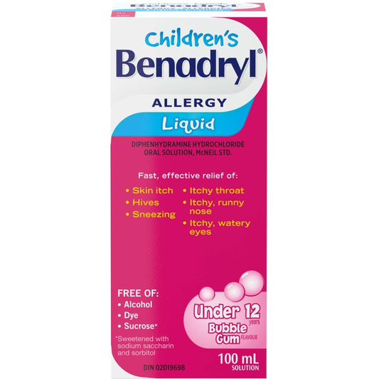 childrens benadryl allergy liquid