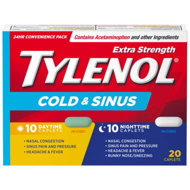 Tylenol Extra Strength Cold & Sinus Day & Night 20 tablets