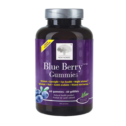 New Nordic Blue Berry Gummies front package