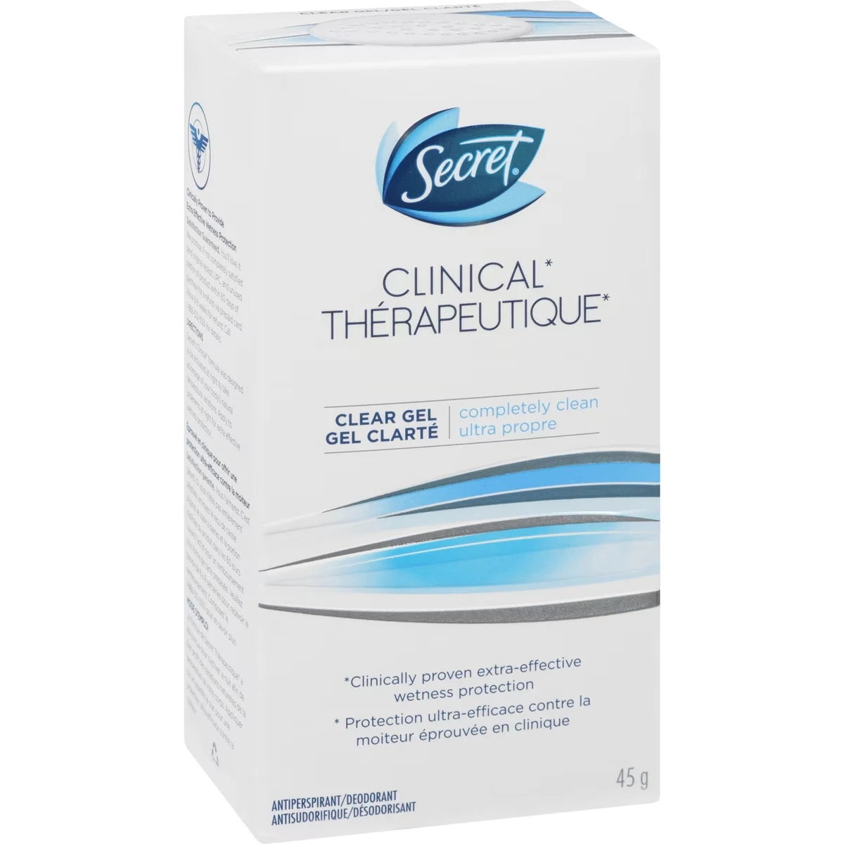 Secret Clinical Antiperspirant and Deodorant Clear Gel, Completely Clean, 45g product detail