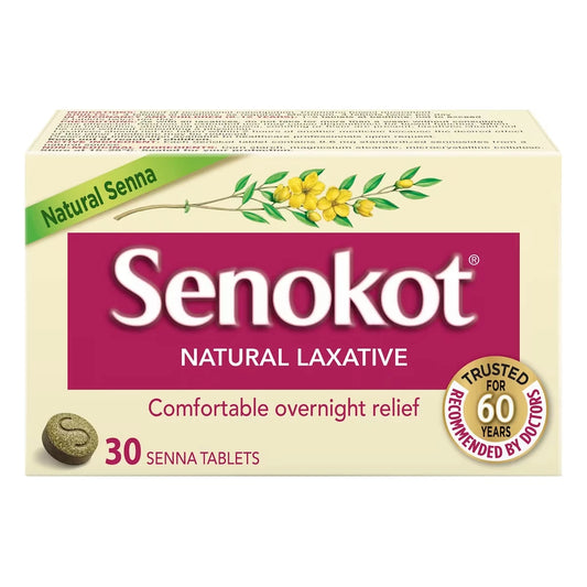 Senokot Natural Laxative 30ct 30 count front package