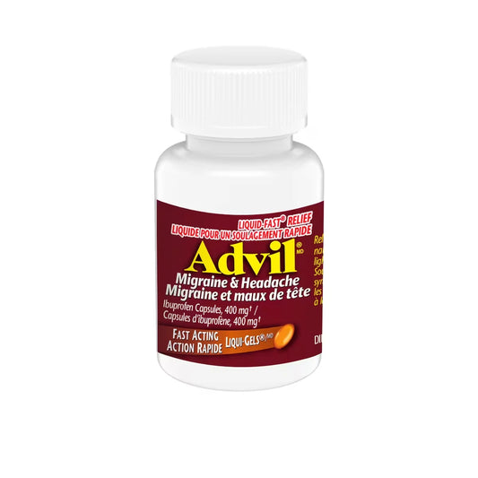 Advil Migraine & Headache Ibuprofen Capsules 400mg product detail